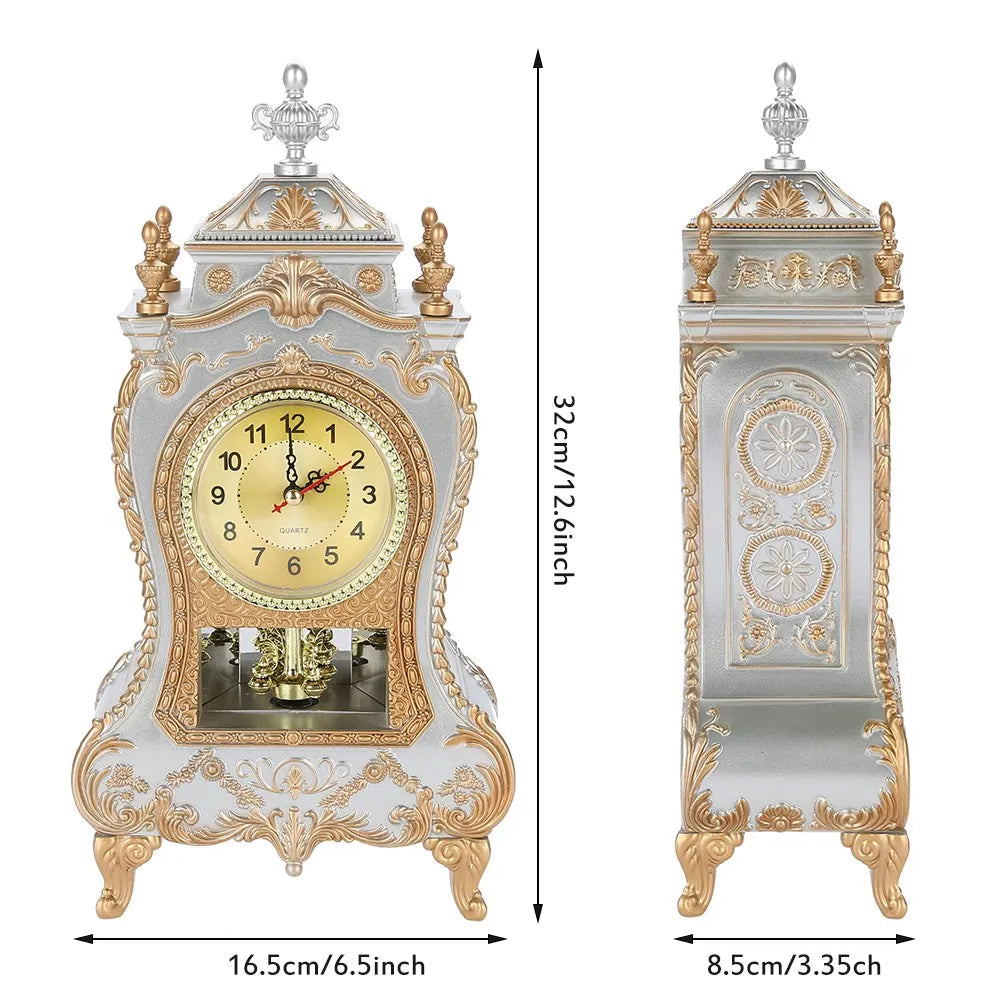 Vintage Desk Clock Vintage  Plastic Table Clock Antique Home Hotel Decorative Desk Alarm Clocks Vintage Table Clock