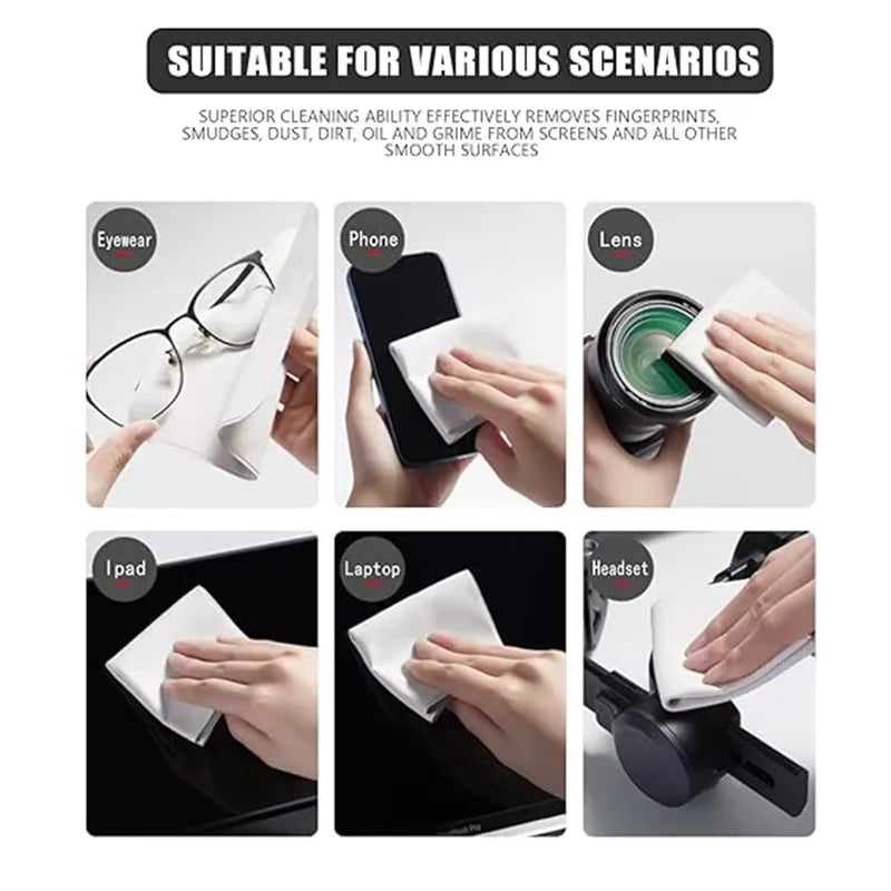 Ultra-Soft Microfiber Cleaning Cloths Notebook Screen Keyboard