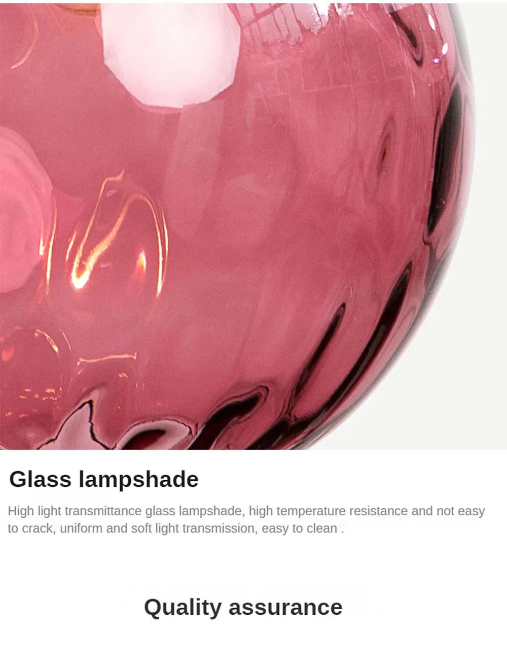 Modern Colored Glass Ball Lustre Pendant Lights Nordic Water Grain Restaurant Kitchen Hanging Light Fixture Bedroom Bedside Lamp