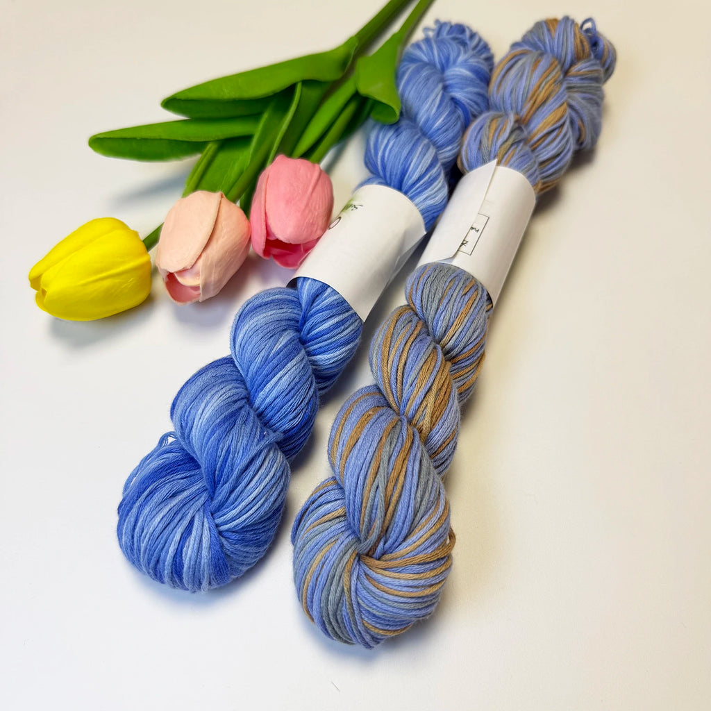 50g Cotton Fabric Colorful Gradient Dyeing of Segments Wool Yarn DIY Crochet Knitting Hand-knitted Materials Sewing Supplies