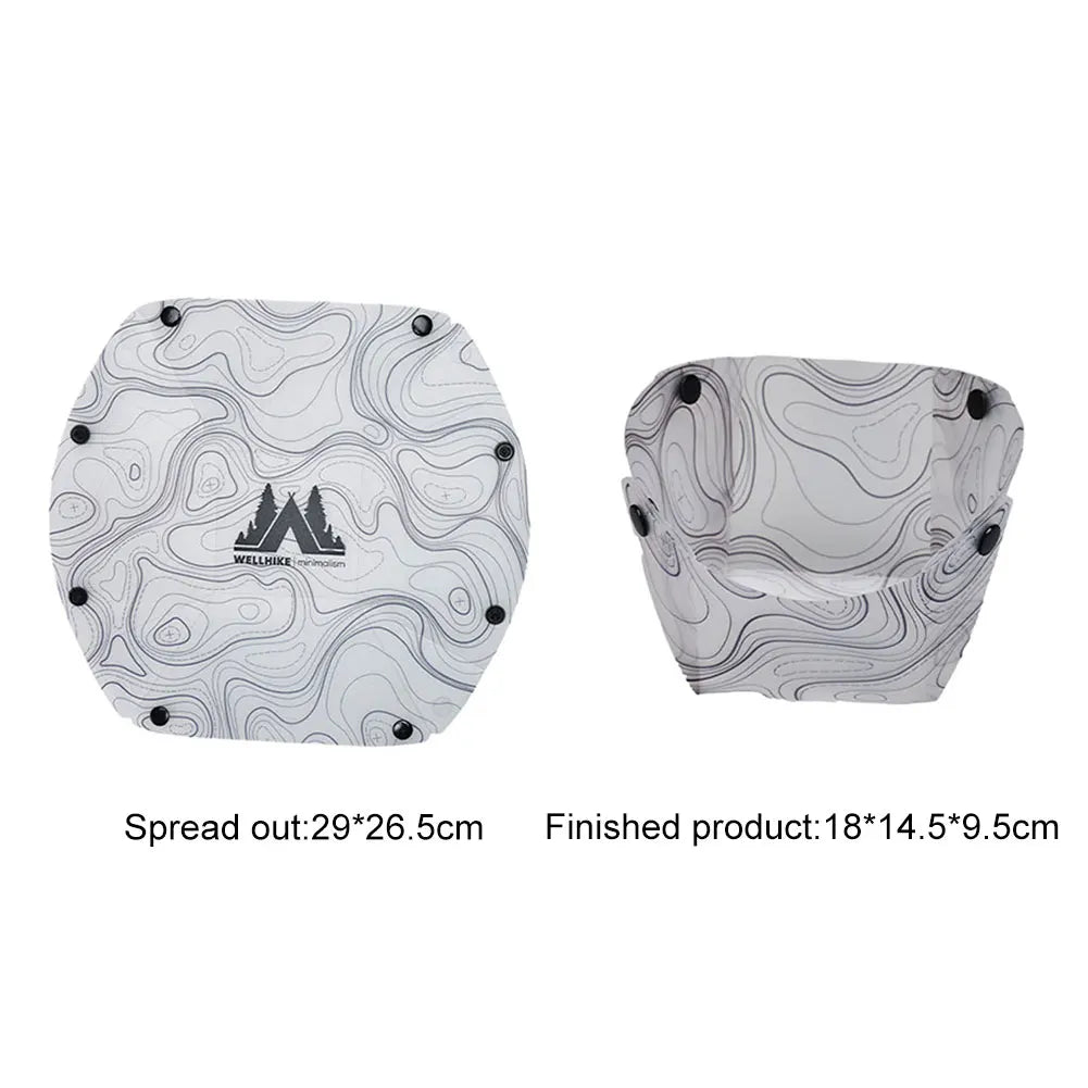 Outdoor Lightweight Folding Tableware Portable Bowl Plates Coffee Filter Funnel Cup Heatproof Food-Grade Tableware Easy to Clean