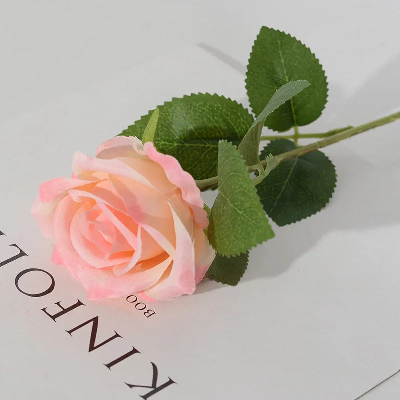 3/5/10/20pcs Silk Artificial Roses Flowers Bouquet Beautiful Fake Roses for Wedding Home Decor Fake Flowers Valentine's Day Gift