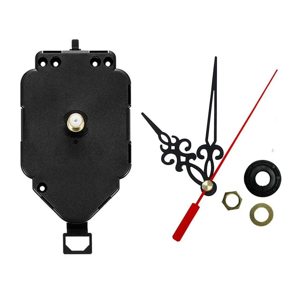 Set Pendulum Clock Movement Mechanism Replacement Quartz Clockwork with Hands Pointers for DIY Wall Clock Repair Kits