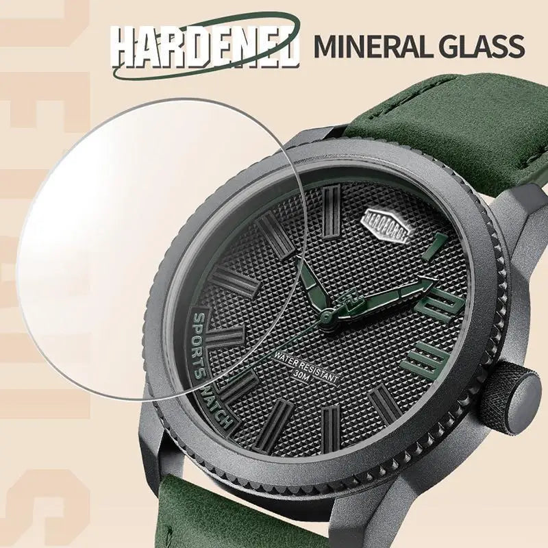 HEROFORCE Casual Outdoor Leather Watch for Men