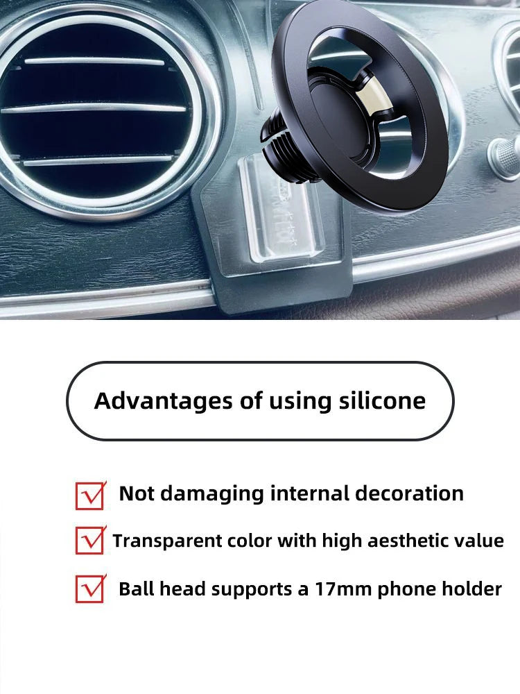 Special Car Phone Holder For Mercedes-Benz E Class E250 E300 E350 2017 2018-2023 Magnet Wireless Charger For MagSafe Accessories