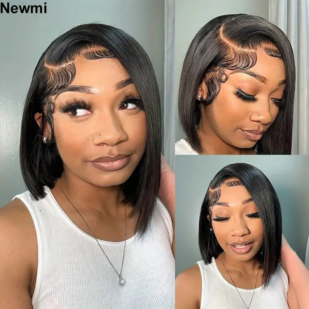 Newmi Bob Wigs Short Bob Wig Lace Front Human