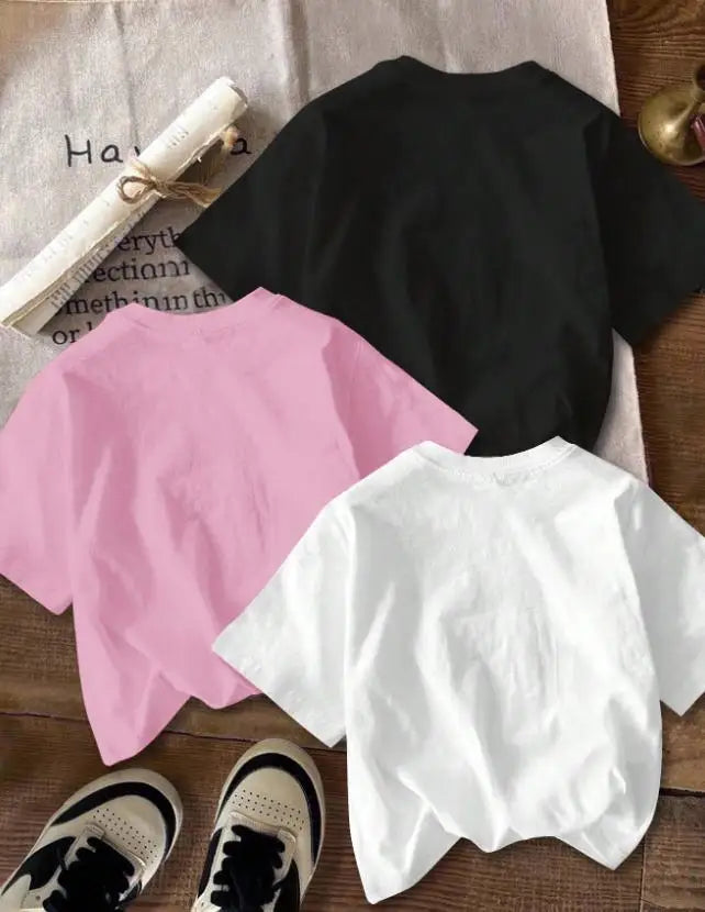 Multi Pack Women Summer Tops Sweet Bowknot Strawberry Graphic