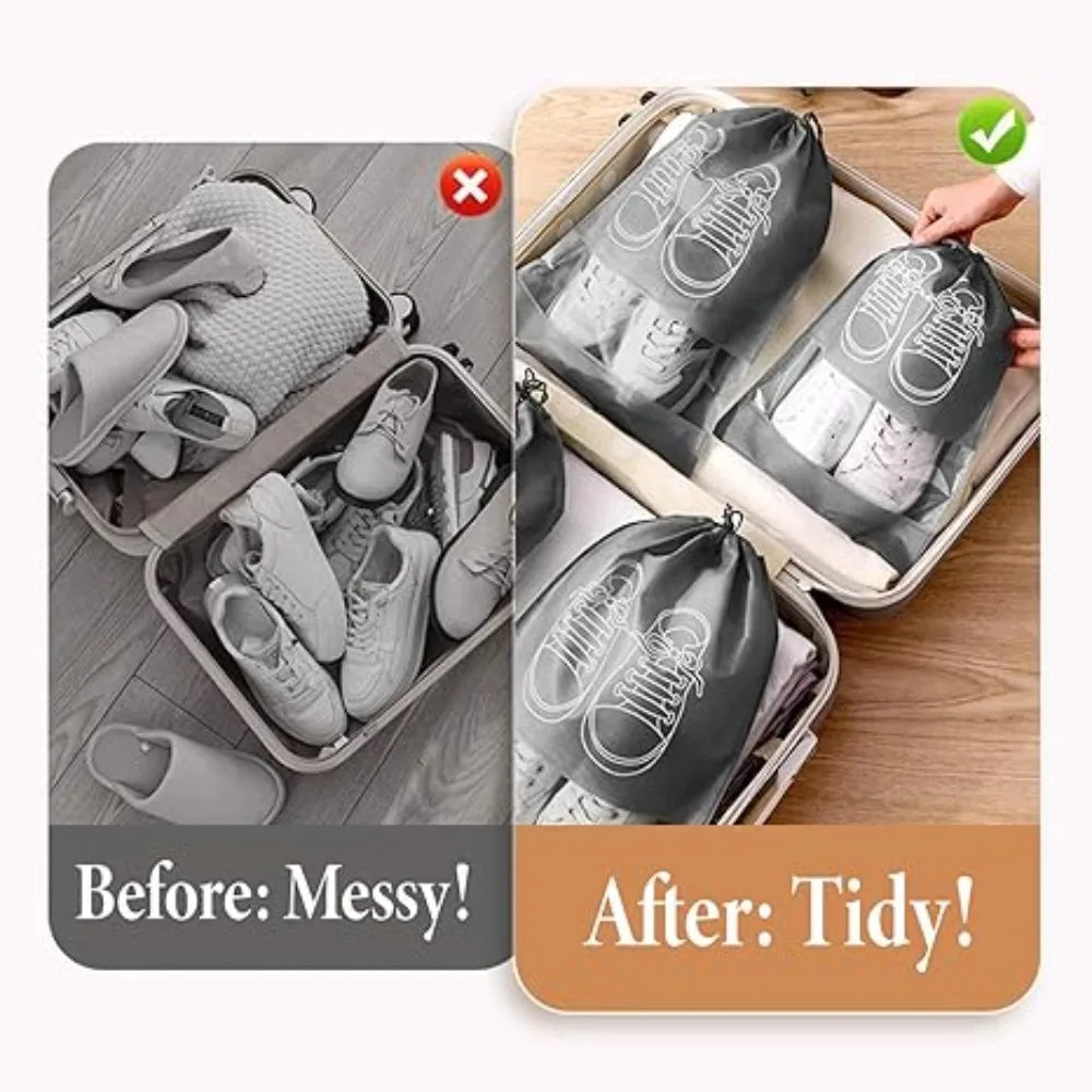 1-50Pcs Shoes Storage Organizer Bags Waterproof Pocket Clothing
