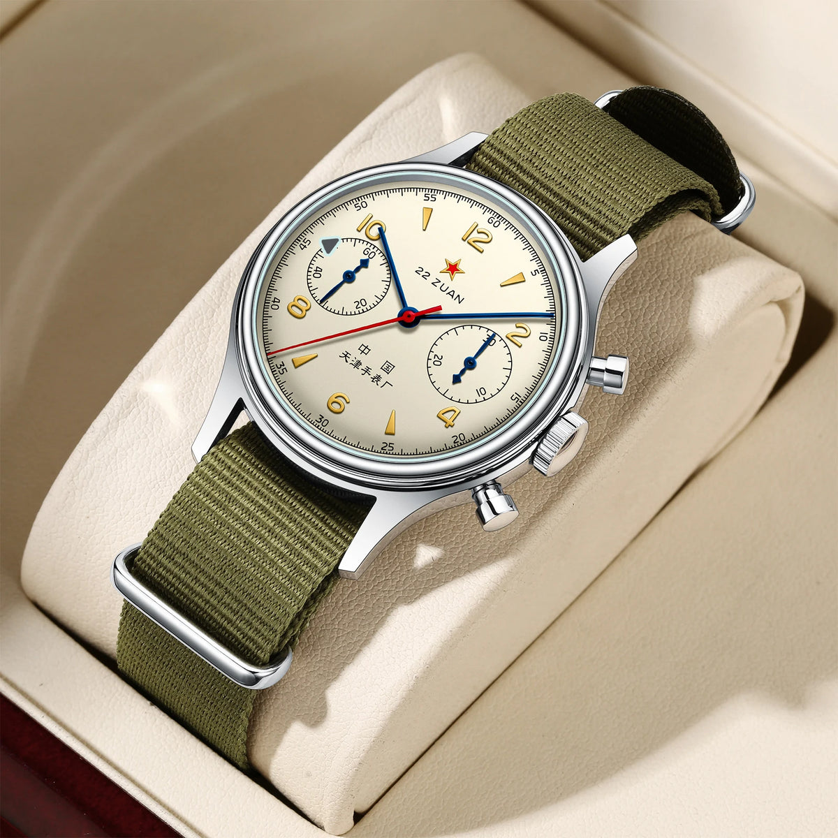 Seagull 1963 International Edition Watch for Men Chronograph Manual