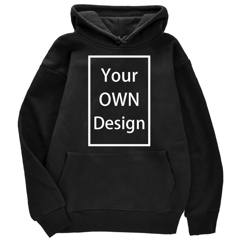 Your OWN Design Brand Logo/Picture Custom Men Women DIY Hoodies Sweatshirt Casual Hoody Clothing 14 Color Loose Fashion New 2023