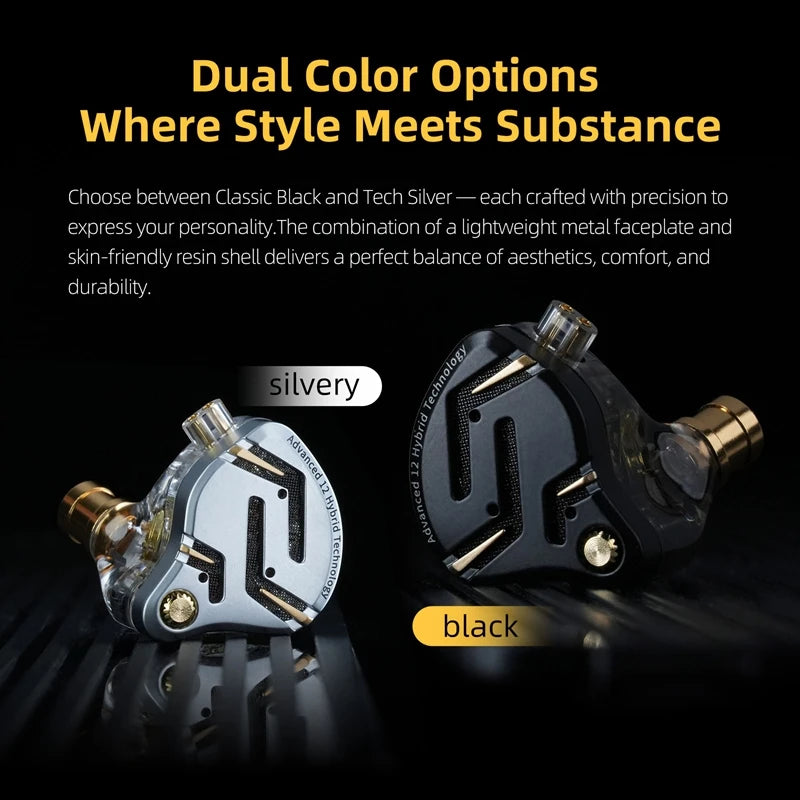 In Ear Monitor KZ ZS12 Pro 2 Hybrid 1DD+5BA