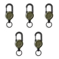Retractable Heavy Duty Pull Reel Carabiner Strong Steel Wire