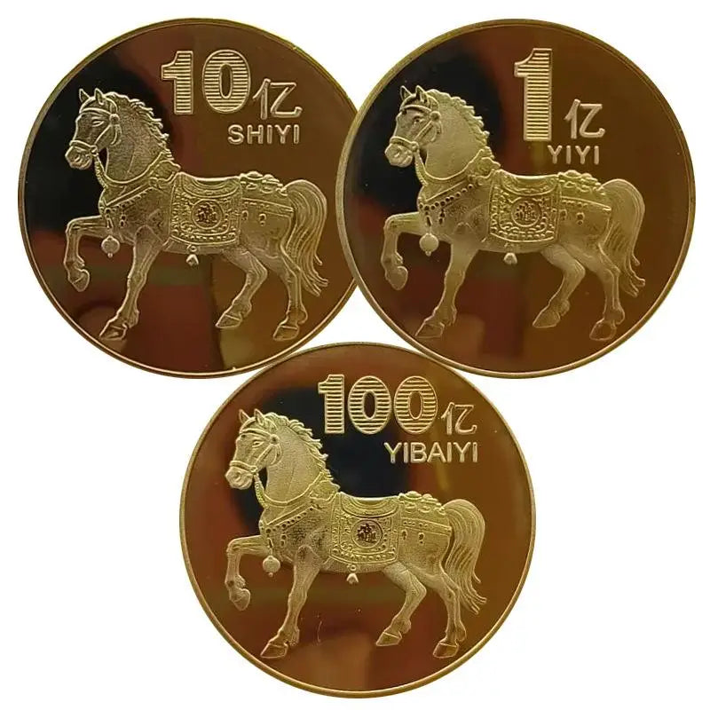1PC  Metal Collection 2026 New Year Souvenir 40mm Chinese Coins Lucky Animal Horse Collectible Coins