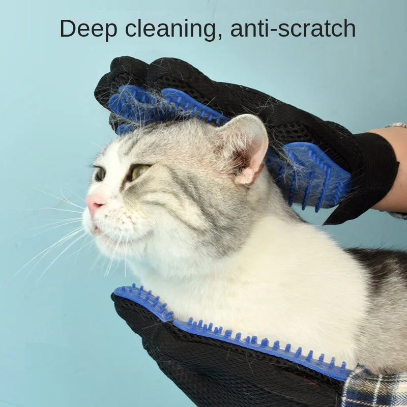 Silicone Pet Grooming Gloves for Cats & Dogs