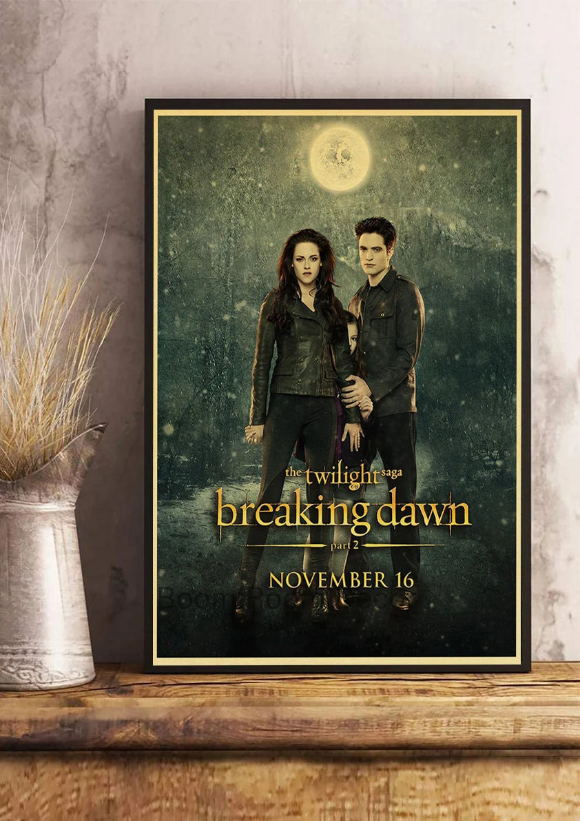 Film TV Movie Twilight Vintage Posters Wall Bedroom Painting Nostalgia Decor Aesthetic Cartoon Art Gift Print Art Wall Paintings