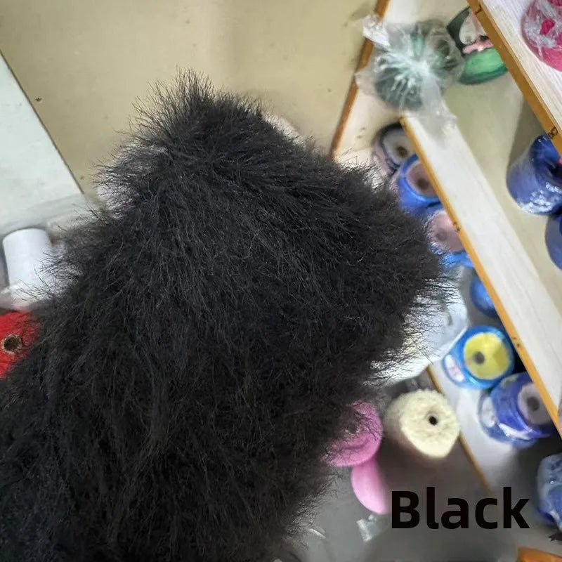 Long Hair  Fur Yarn 500g Simulation Smooth Soft Non Shedding Woolen Sweater Hat Yarn for Hand Knitting Winter Fashion