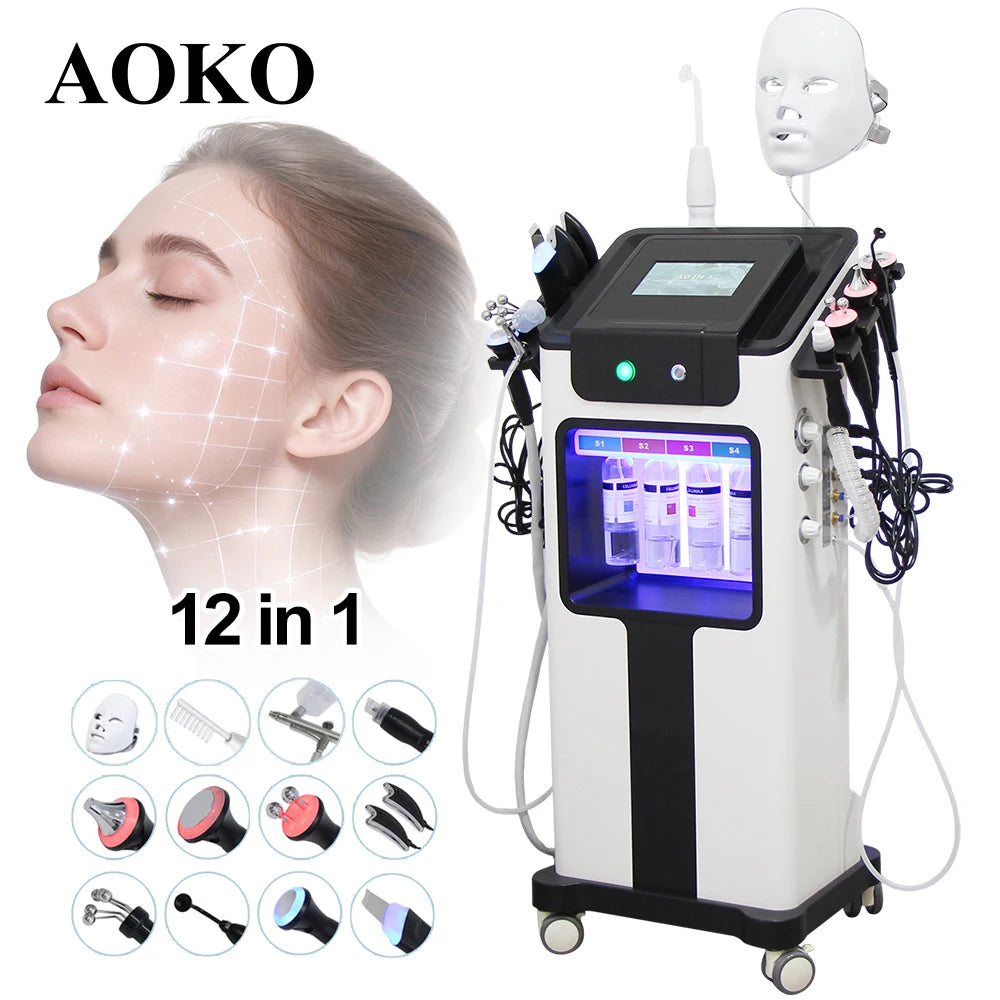 12-in-1 Ultrasonic Facial Beauty Machine
