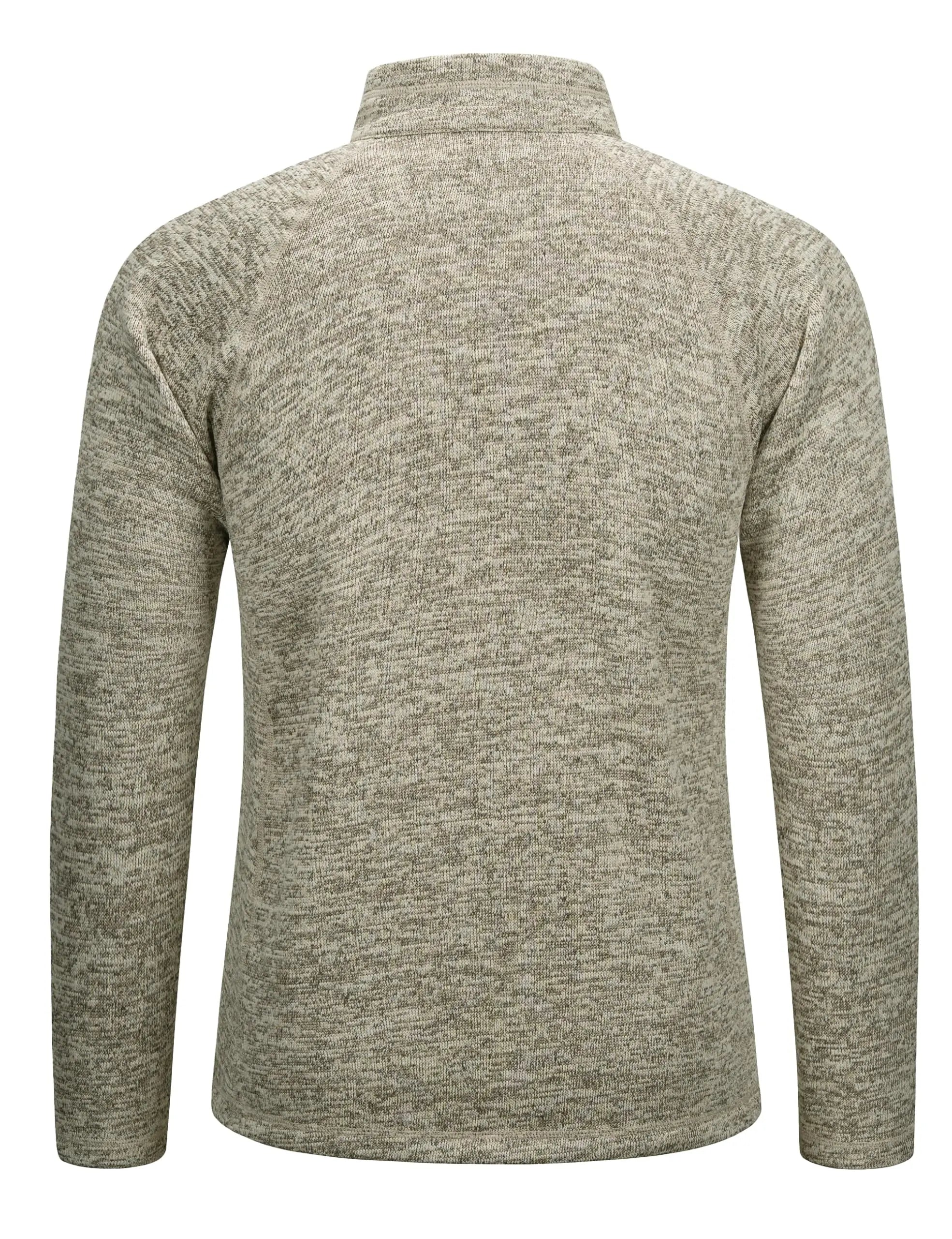 TACVASEN Men's Quarter Zip Pullover Long Sleeve Thermal Fleece Sweater Lightweight Casual Golf Sweatshirt with Zipper Pocket