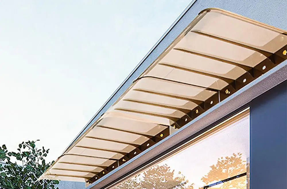 Product Display Window Transparent Canopy Roof Window Awning Cover for Outdoor Balcony Heavy Duty Entry Doorway for Outdoor