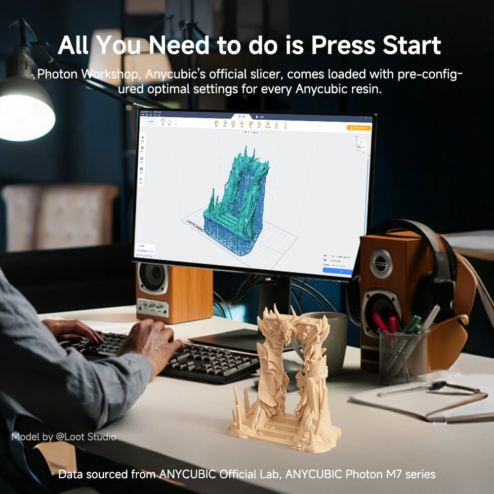 Anycubic 2.0 Resin 3D Printer Photopolymer Abs-like Resin Higher