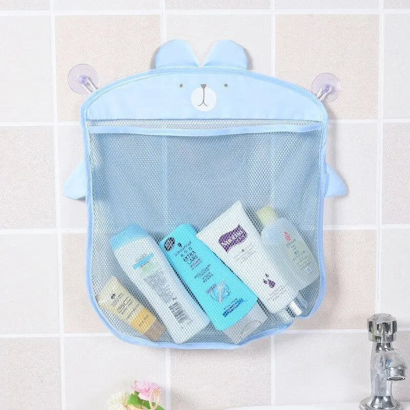 Quick-Dry Mesh Baby Bath Toy Organizer Bag
