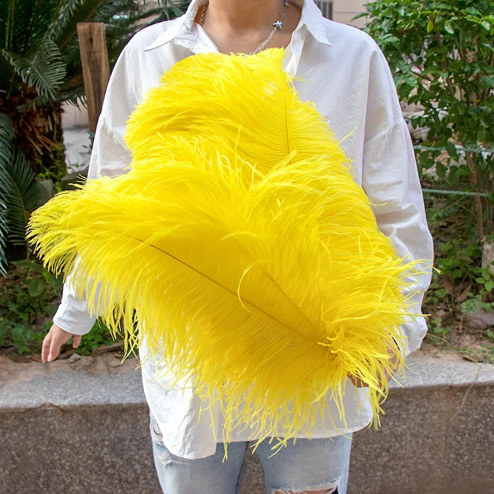 Wholesale 10PCS Natural Ostrich Feathers 15-55cm for Crafts Wedding Party Home Decor Ostrich Plumes Table Centerpiece Feather