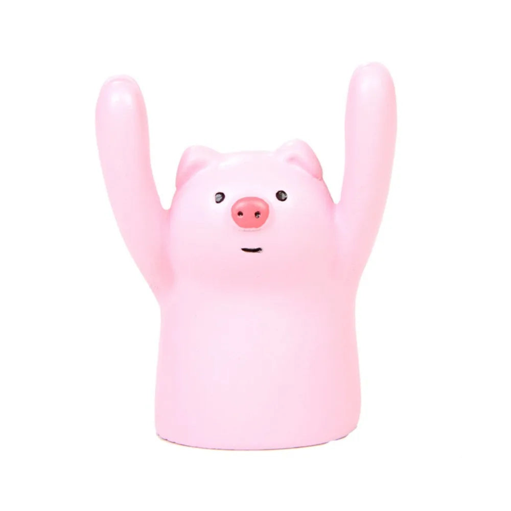 Decorations Creative Cartoon Card Holder Cute Resin Cartoon Style Korean Stationery Office Desk Organizer Mini Display Stand