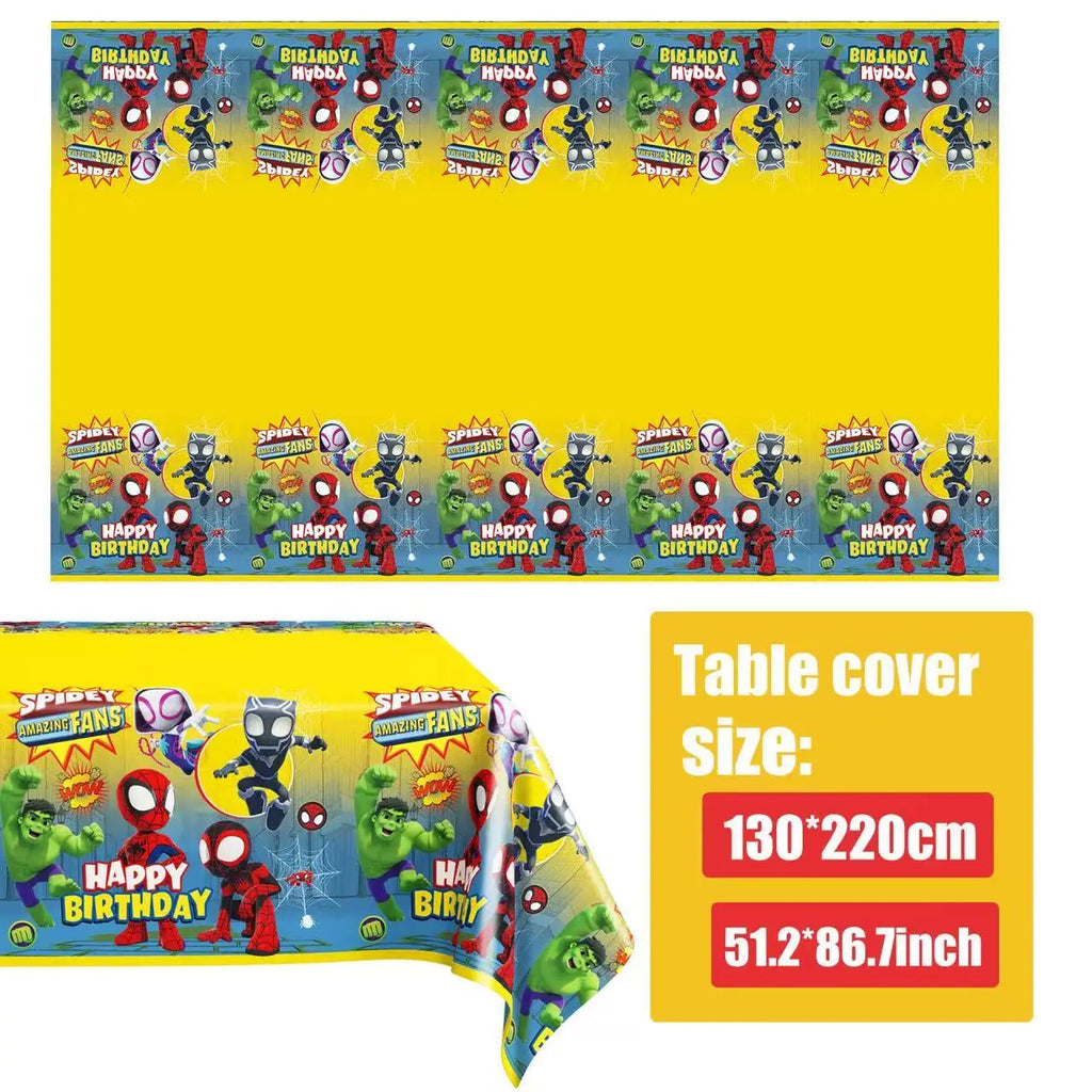 Spidey and Friends Kids Birthday Party Decor Set Disposable