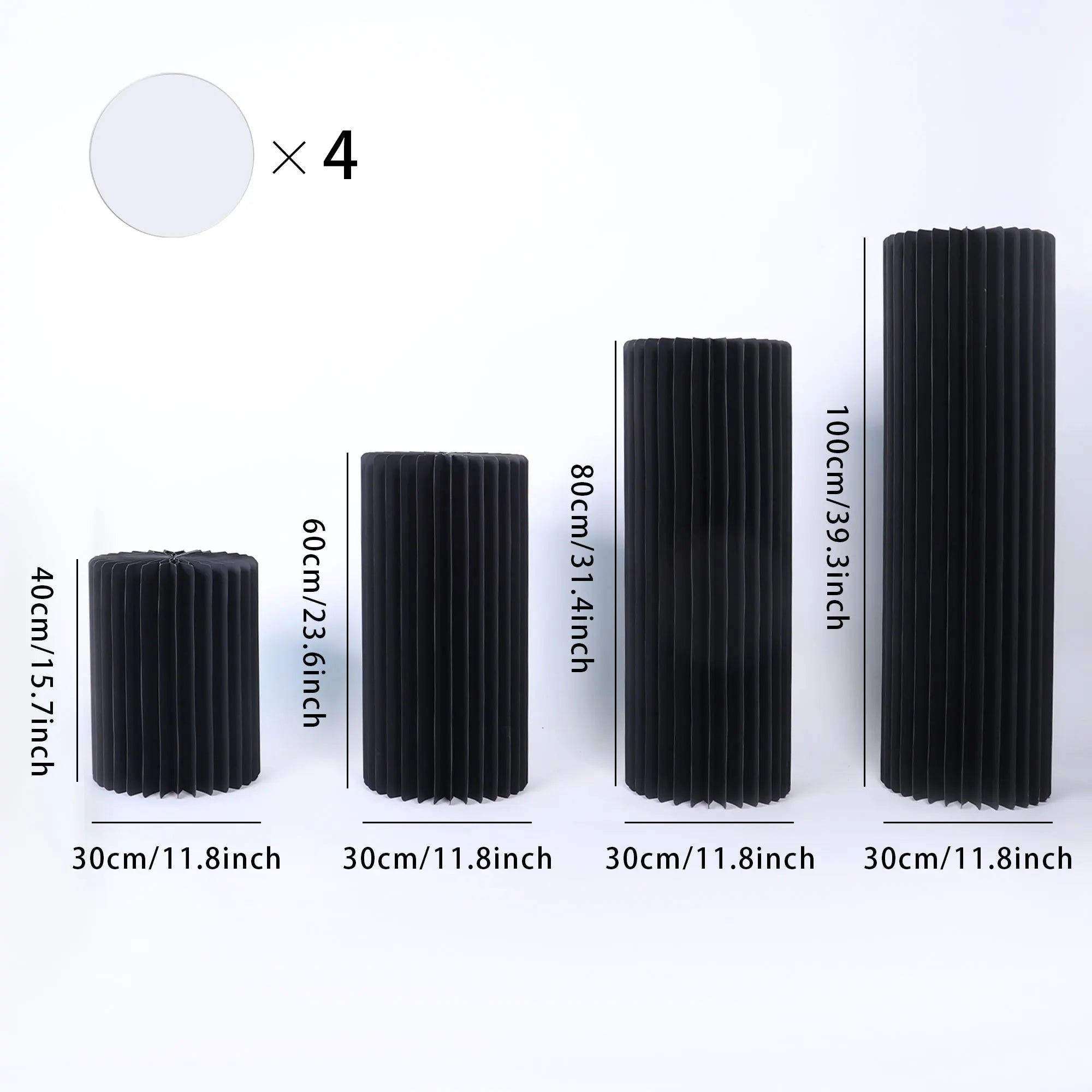Centerpieces Cardboard Vases Foldable Cardboard Display Columns Stand for Wedding Birthday Party Backdrop Cupcake Decorations