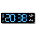 Hot 9 Inch Large Digital Wall Clock USB Powered TEMP Humidity Week Auto Dimmer DST Table Clock 12/24H Electronic LED Alarm Clock