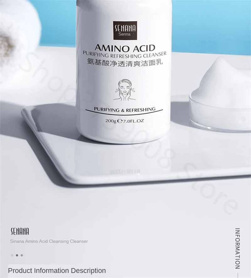 Amino Acid Facial Cleanser Deep Cleansing Moisturizing Oil Control Cleaner Mild Cleansing Gel Skin Care Face Washing Products