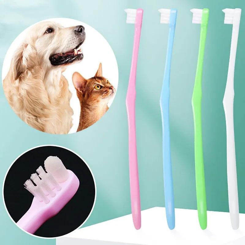 Dog Toothbrush Small Head Pet Toothbrush Dog Teeth Cleaning Soft