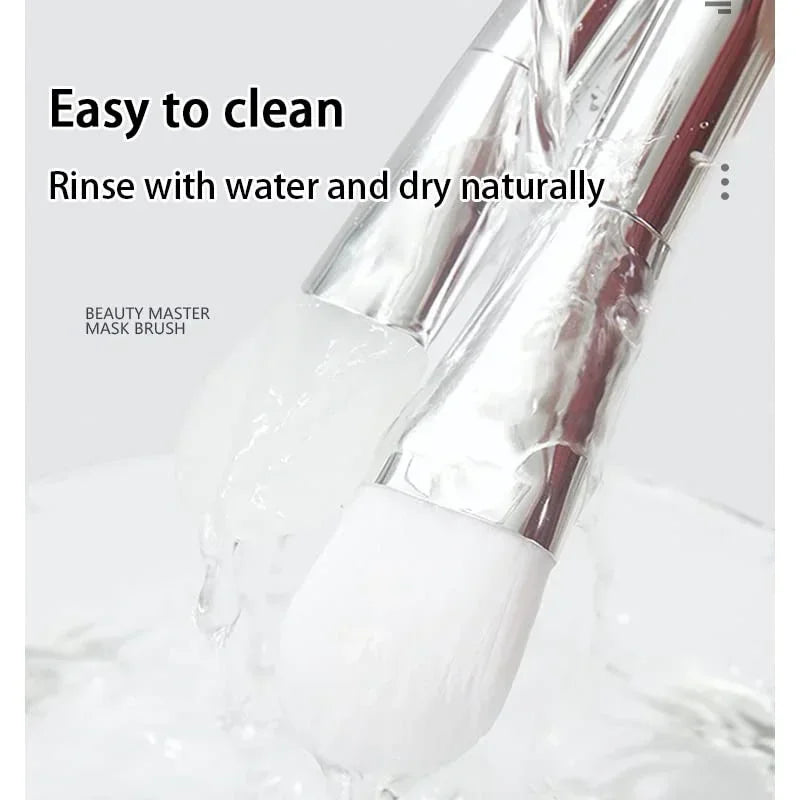 Dual-Use Silicone Facial Mask Brush with Soft Head And