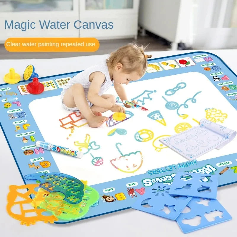 100x80CM Magic Water Drawing Mat with Reusable Magic Pens