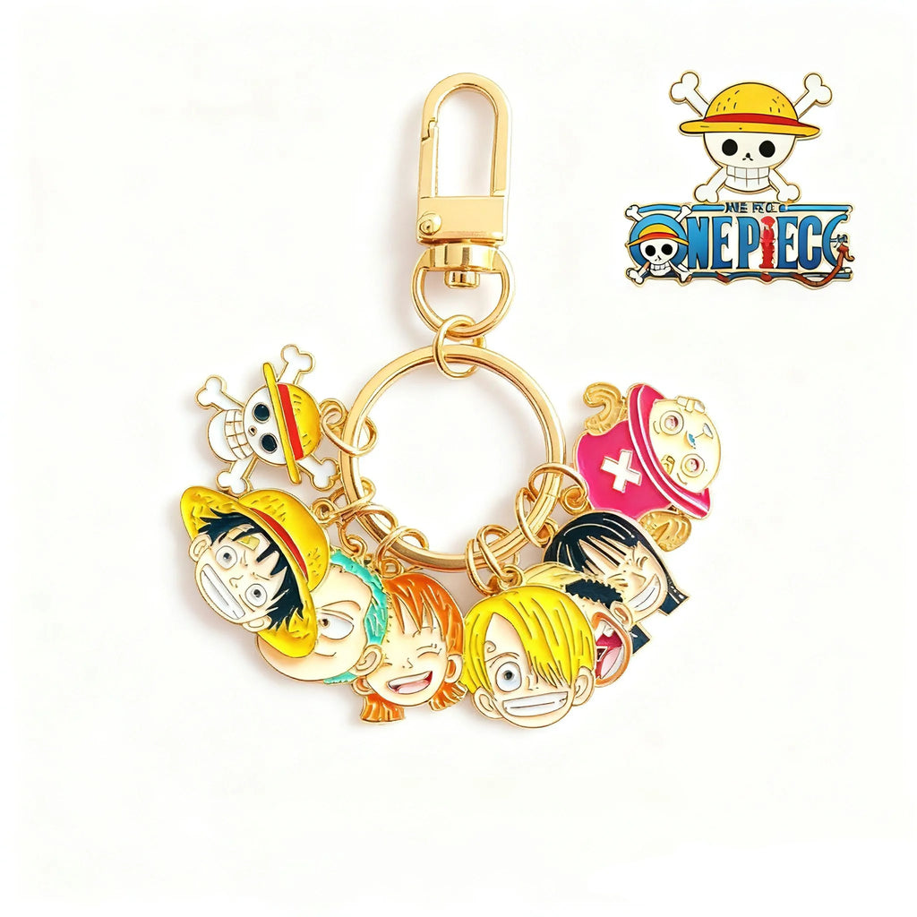 ONE PIECE Keychain Monkey D. Luffy Nami Anime Peripherals Bluetooth Headset Charm Delicate Fashion Toy Jewelry Gift for Friends