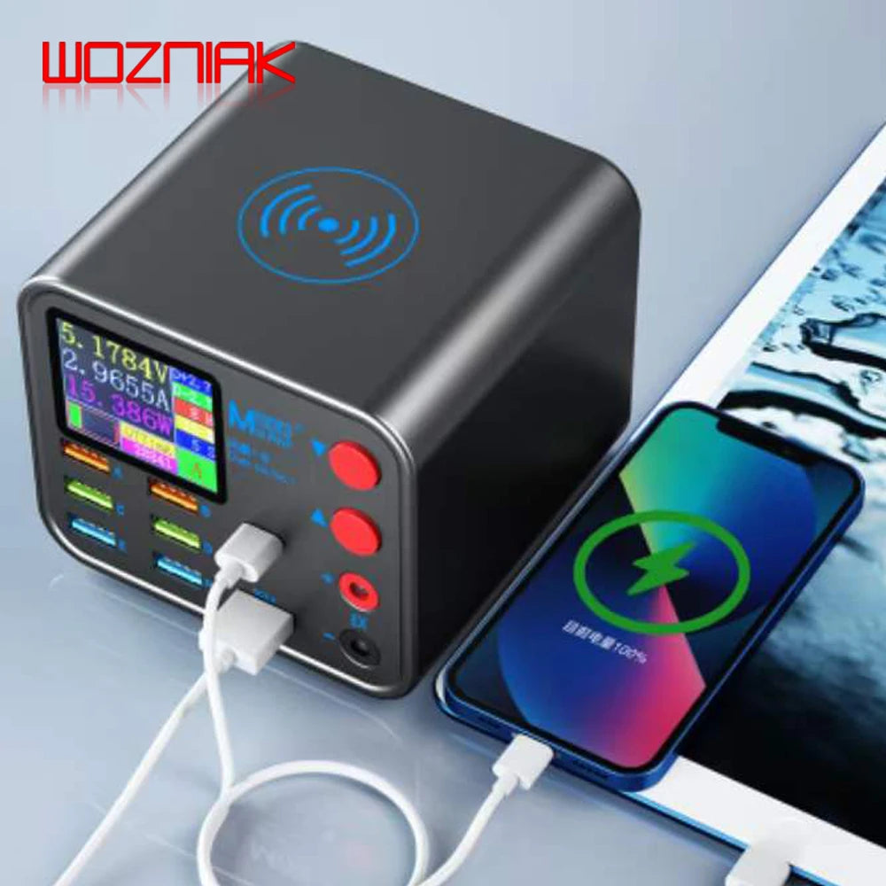 MAANT 8port USB PD Fast Charging Wireless Charger With Anti Short Circuit Repair Function Mobile Phone Power Cord Extension Port