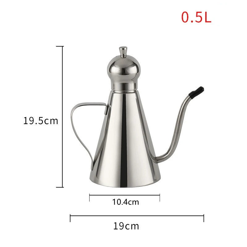 Condiment Storage Container Stainless Steel Olive Oil Vinegar Dispenser Seasoning Condiment Bottles Kitchen Accessories
