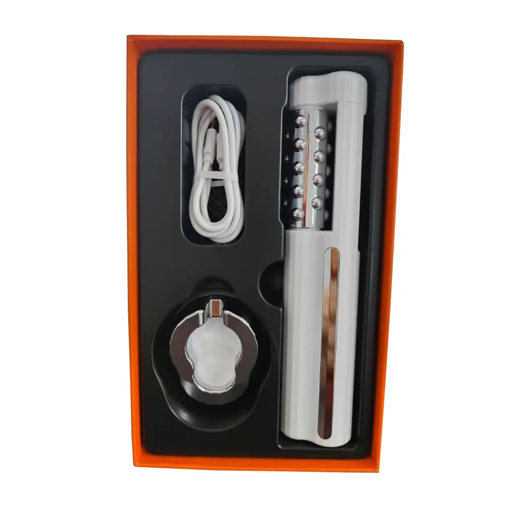 New Arrival 3D Electric 360 Rotation Roller Face Lifting Machine Heating Roller EMS Facial Vibrator Body Massager Skin Care Tool