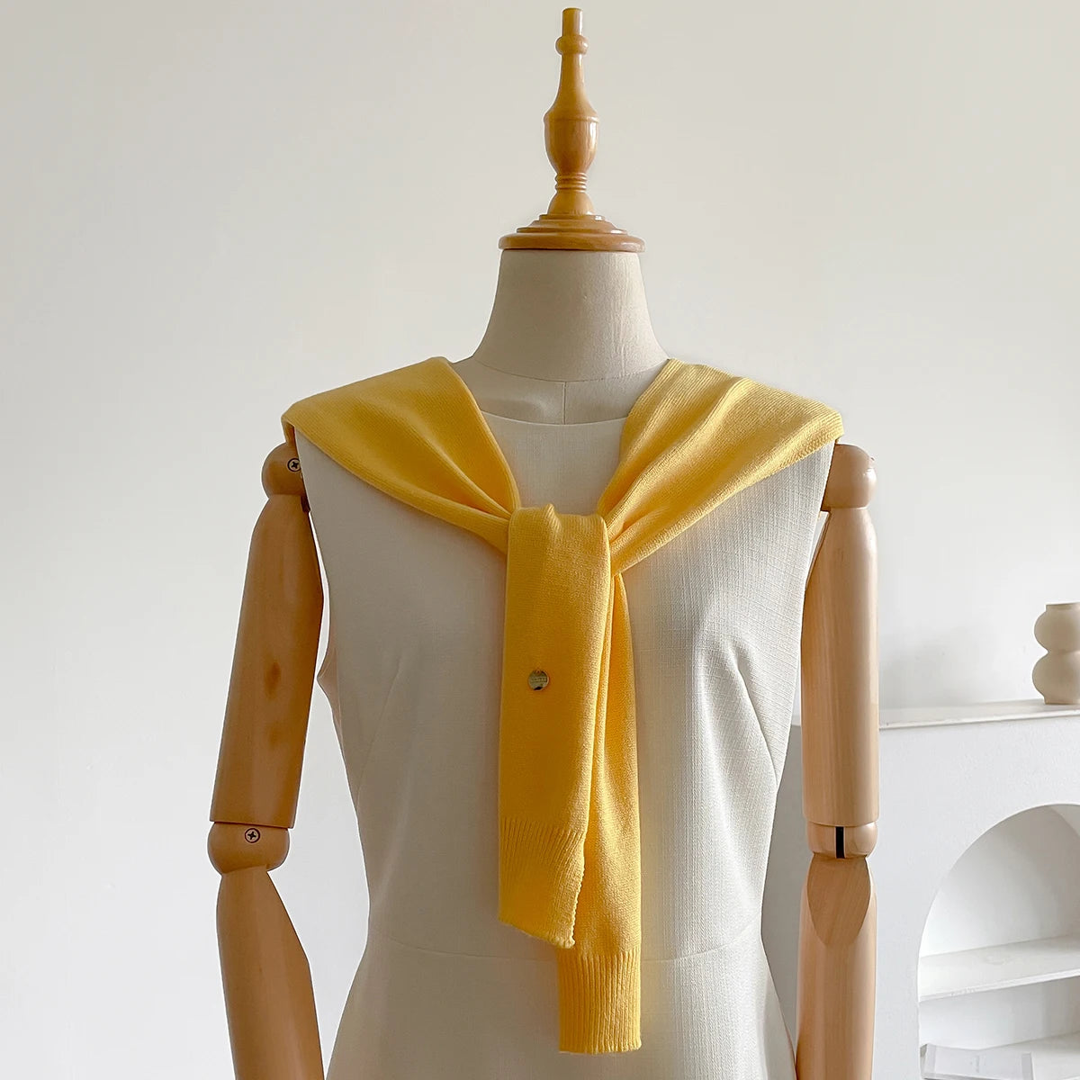 Women Latest Design Korean Style Knitted Shawl Summer Solid Sunscreen Pashmina Scarves Lady Wraps Bandana Spring Girl Soft Scarf