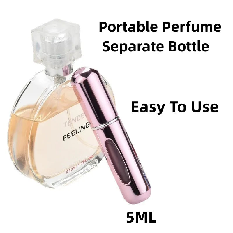 5ML Portable Travel Perfume Spray Bottle with Skin Care Tools Convenient and Easy to Carry Great for On-the-go Use and Touch-ups