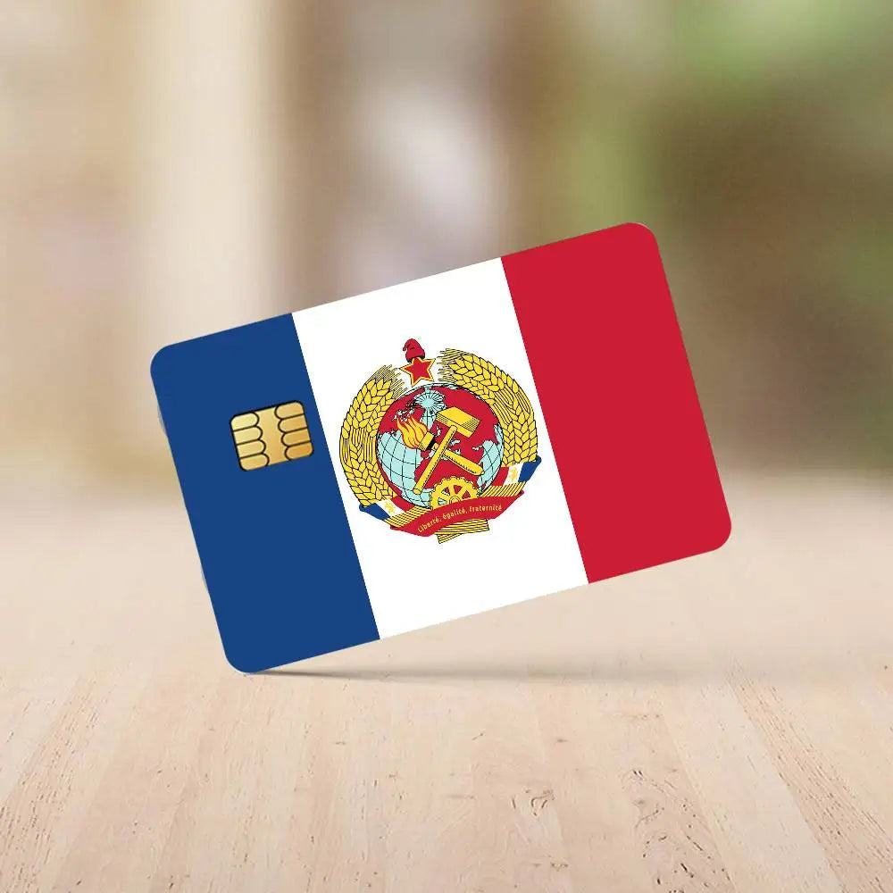 Flag France Credit Card Stickers Skin For Bank Bus Metro 4PCS Cover Film Gift