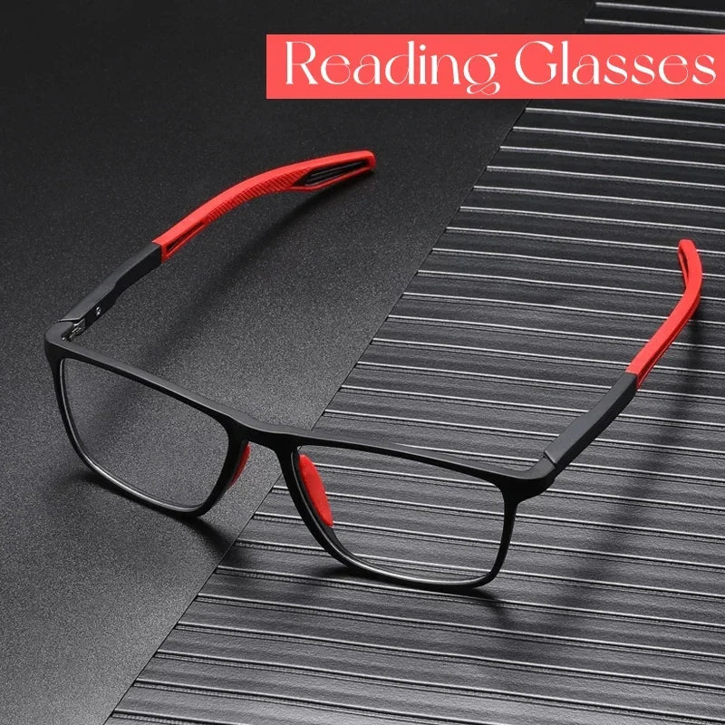 0 +25 +50 +75 +100 Reading Glasses Anti Blue Light Elderly Eyewears Men Women's Large Frame Eyeglasses