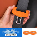 BLALION 2Pcs Seat Belt Buckle Cover Anti-Scratch Rubber Car