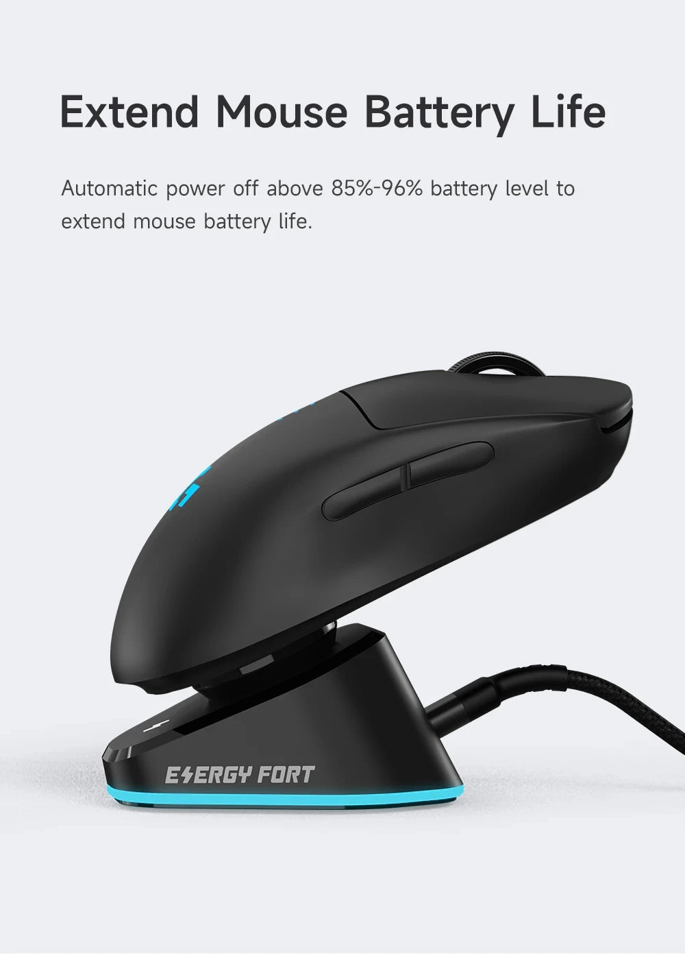 Gaming Mouse Wireless Charger For Logitech G403 G502 X Plus G703 G903 HERO Lightspeed Dock Station G PRO X Superlight Hero GPW2