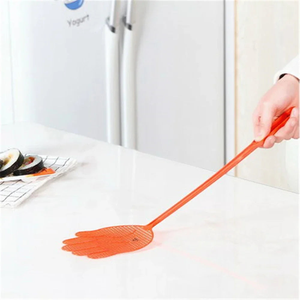 Fly Swatters Cute Palm Pattern Plastic Flyswatters Mosquito Pest Control Insect Killer Home Kitchen Accessories Random
