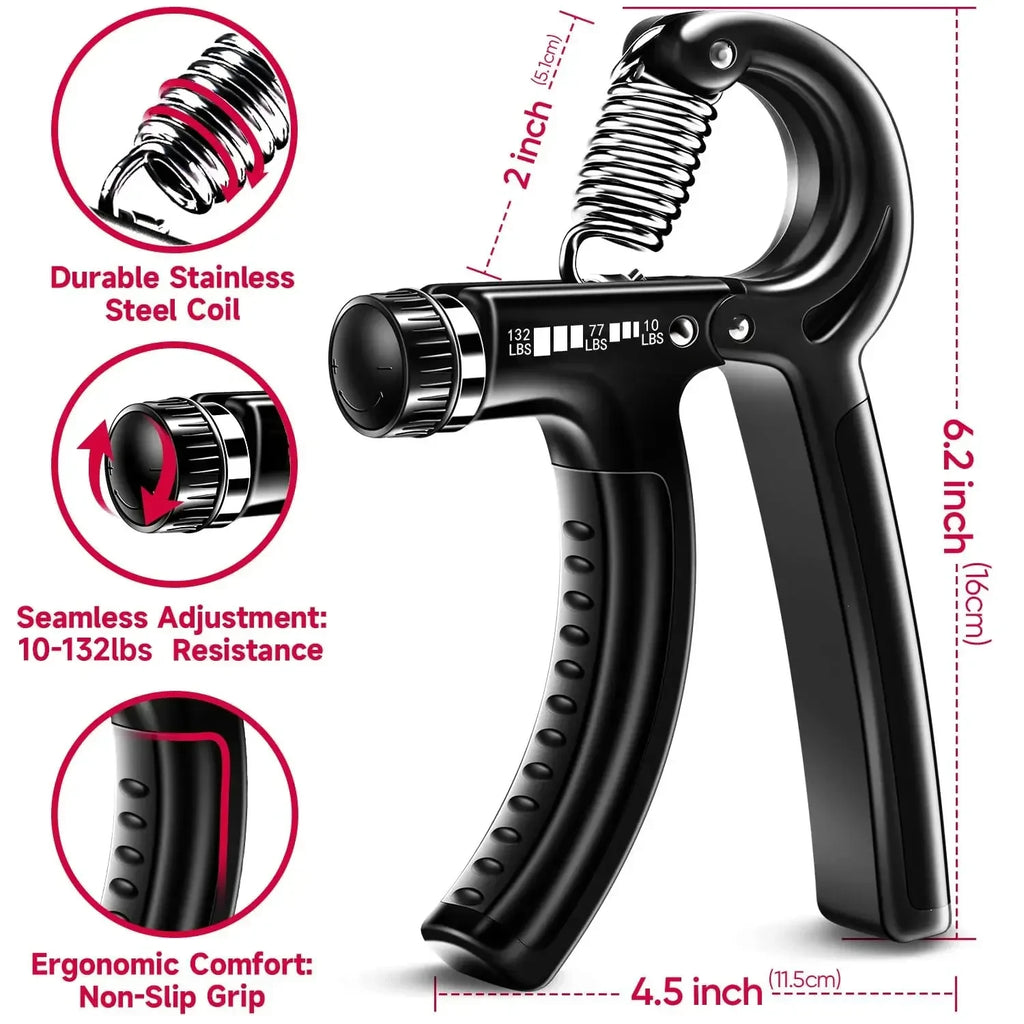 5-60kg Adjustable Heavy Hand Gripper Fitness Hand Exerciser Grip