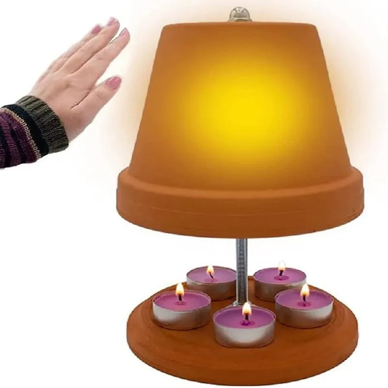 1pc Tea Light Oven T Radiator Candle Heating Kit, Stove Candle Heater For Up To 4-6 Warmer Terracotta For Home, Dining Room