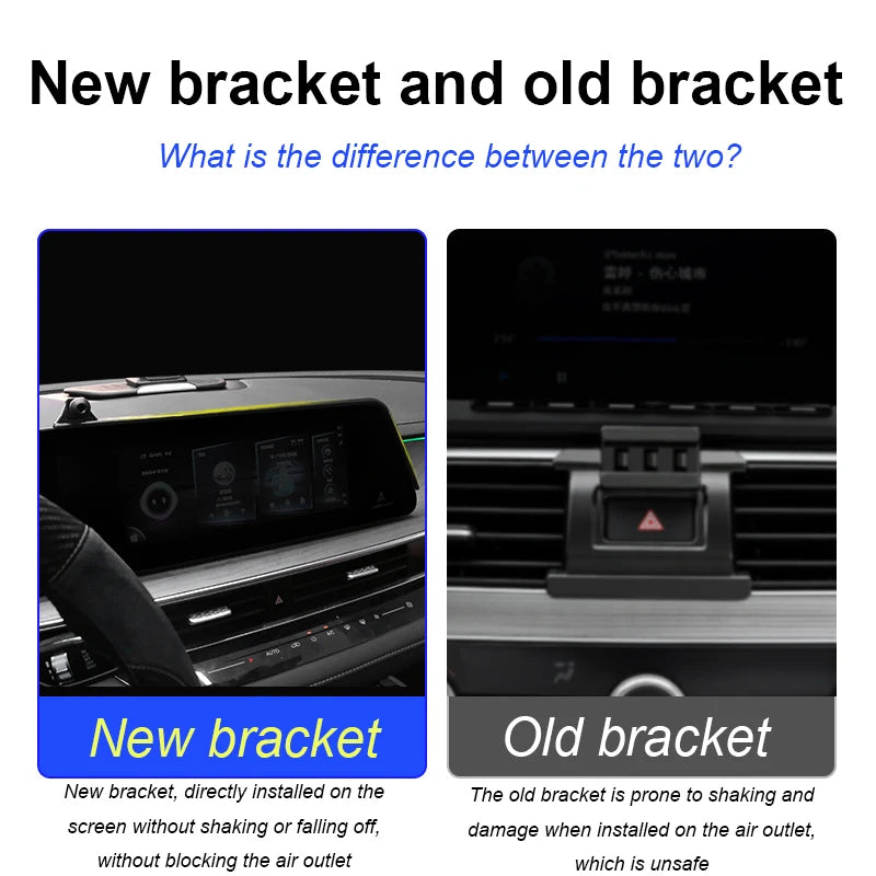 Car Phone Holder For Chery Arrizo 8 2022-2024 Car Screen Phone Holder Wireless Charger Navigation Modification Interior