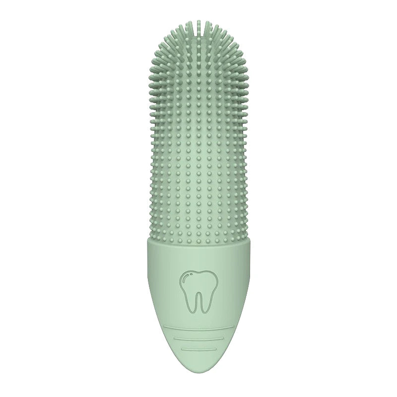 1pcs Dog Toothbrush, 360° Cleaning Finger Toothbrush for Dogs, Food Grade Silicone Dog Finger Toothbrush for Dogs\ Cats Dental