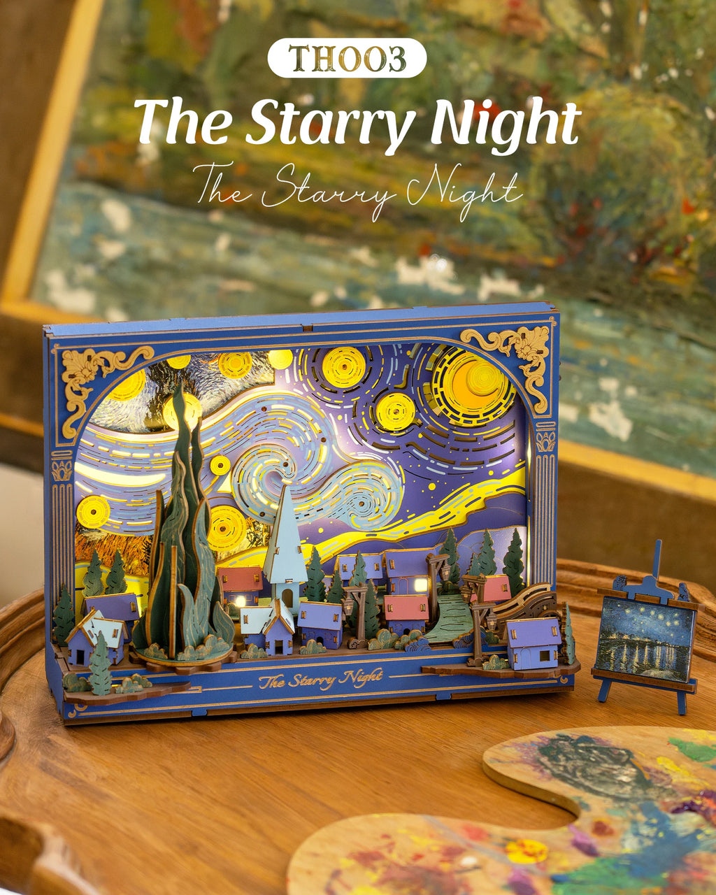 ROKR Starry Night 3D Wooden Puzzle Kit